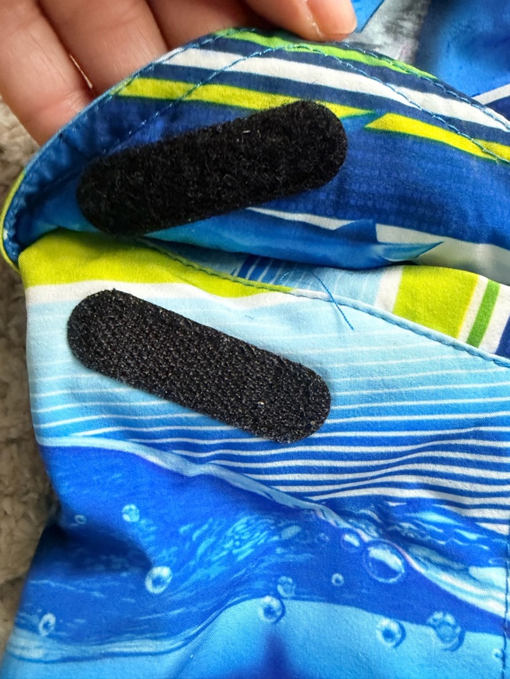 ZeroXposur Navy Rash Guard with Blue & Green Shark Swim Shorts 18-20 - Picture 8 of 11